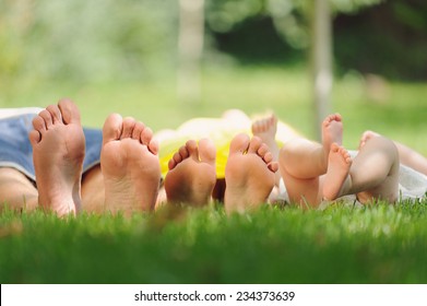 Smiley Faces On Pair Feet On Stock Photo (Edit Now) 298308587 ...