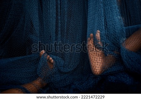 Similar – Image, Stock Photo wetted feet Fishing net