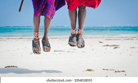 feet men the Masai tribe - Powered by Shutterstock