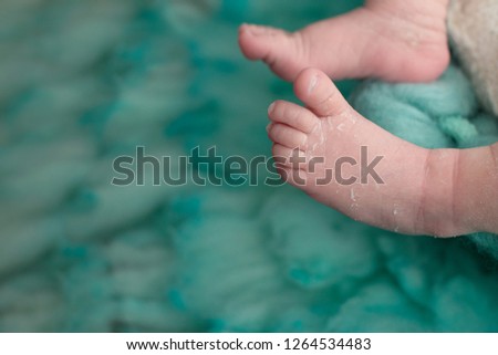 feet of a newborn baby