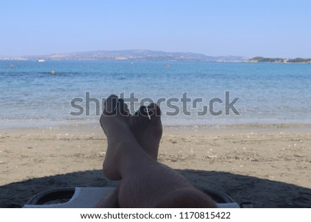 Feet on  beach photo shoot