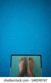 Feet On Diving Board 