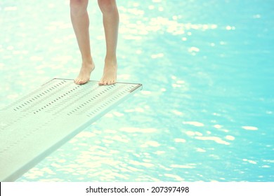 Feet On A Diving Board