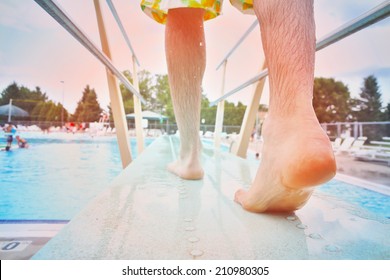 Feet On A Diving Board