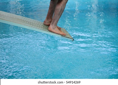 Feet On Diving Board