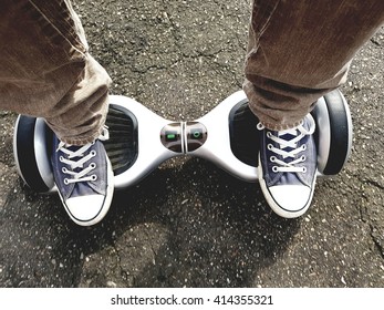 Feet On Hoverboard 