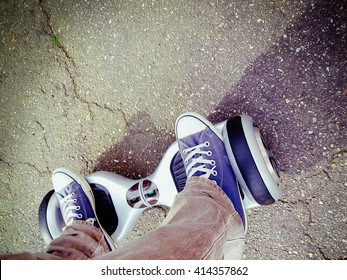 Feet On Hoverboard 