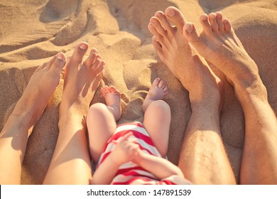 Feet of sand sea
