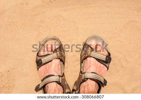 Similar – Image, Stock Photo sandpiper Flip-flops