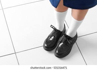 Feet Schoolgirl Uniform Indoors Stock Photo (Edit Now) 531316471