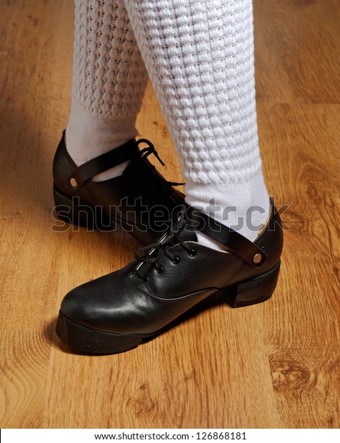 Feet Traditional Irish Step Shoes Stock 