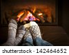 fireplace winter