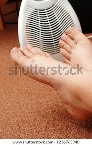 feets and heater           