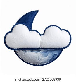 Parche luna y nube