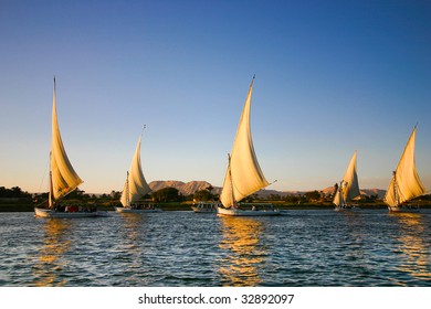 Felucca On The Nile River