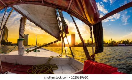 Felucca Ride On The Nile, Cairo, Egypt