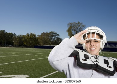 Female American footballer - Powered by Shutterstock