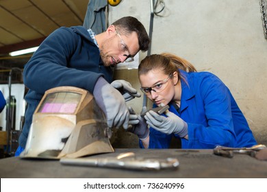 Female Apprentice Welder