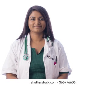 female asian doctor smiling