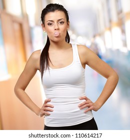 Blowing bubble fetish gum woman thought Blowing bubble fetish gum woman apologise