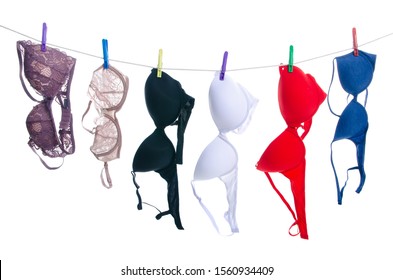 Female Bras On Clothespins Rope On Stock Photo 1560934409 | Shutterstock