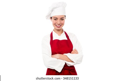 Female Chef Posing Arms Crossed Stock Photo 348151133 | Shutterstock