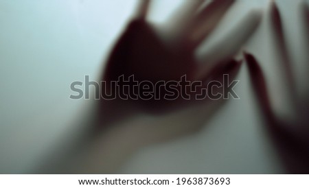 Similar – Image, Stock Photo Woman disappearing in the pool