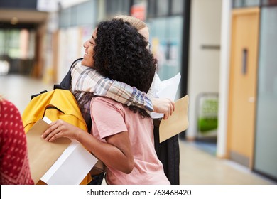 Female College Students Celebrating Exam Results