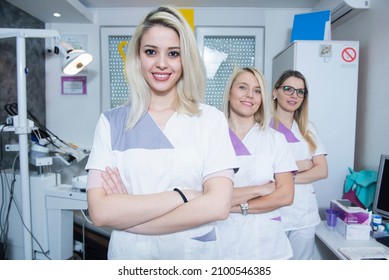 Female Dental Team Standing Together