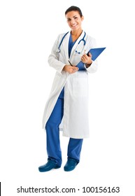 Female Doctor Full Length Portrait