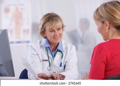 Female Doctor And PATIENT