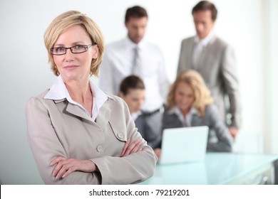 Female Executive Wearing Glasses