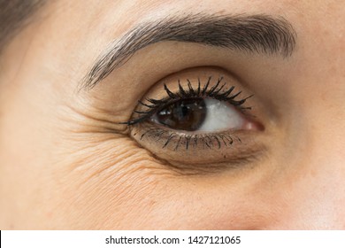 Female Eye With Crow's Feet