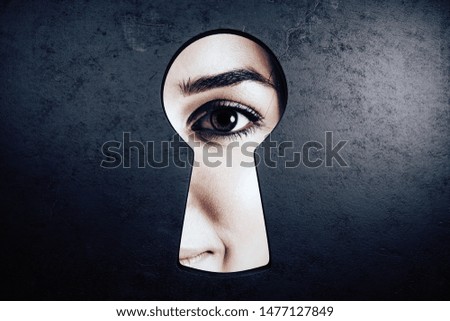 Similar – Image, Stock Photo Peeping through Concrete