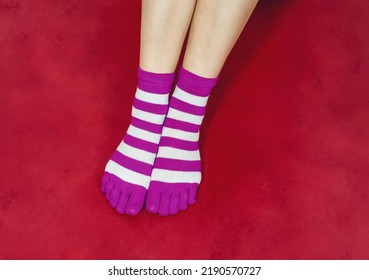 Female Feet Socks Toes Stock Photo 2190570727 | Shutterstock