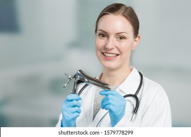 Female Gynecologist Docotors Overall Medical Gloves Stock Photo ...