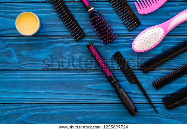 Female Hairdresser Desk Accessories Combs On Stock Photo Edit Now