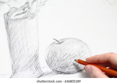 Female Hand Drawing Stock Photo 636805189 | Shutterstock