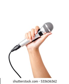 23,981 Hand holding microphone Images, Stock Photos & Vectors ...