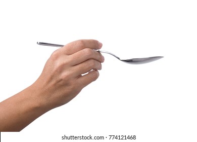 Female Hand Holding Spoon