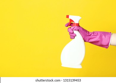 Female Hand Holding Spray Detergent On Stock Photo 1315139453 