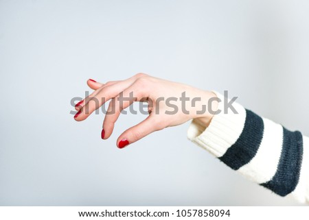 Similar – Image, Stock Photo put down Woman