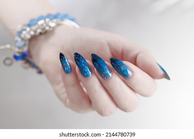  long nail blue