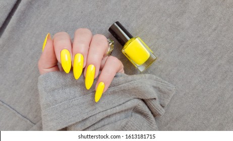Yellow Nails High Res Stock Images Shutterstock