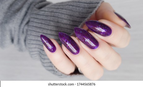 lilac Female purple holds