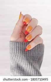 hand red yellow gradient
