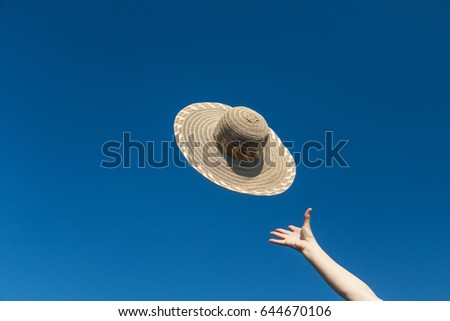 Similar – Image, Stock Photo i am wearing a hat