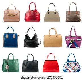 Set Women Bags Stylish Accessories Females Stock Vector (Royalty Free ...