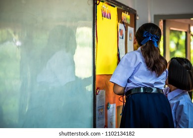 Female high school students are working in the classroom, Thailand, southeast Asia. - Shutterstock ID 1102134182