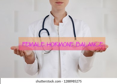 Female Hormone balance , Gynecology concept